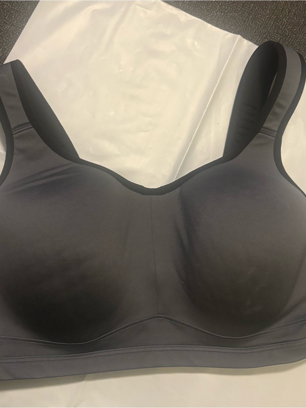 42DD Livi Active Wireless Molded Bra in Charcoal Gray Lane Bryant
